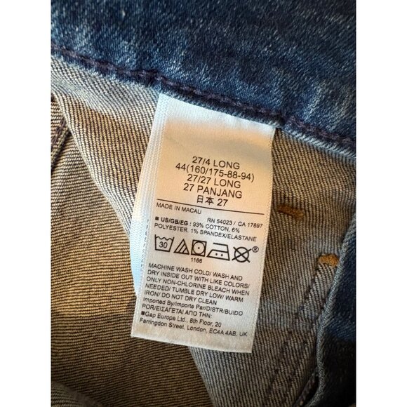 GAP 70s Flare High Rise Jeans Medium Wash Size 27 or US 4 Long TALL - Picture 11 of 14